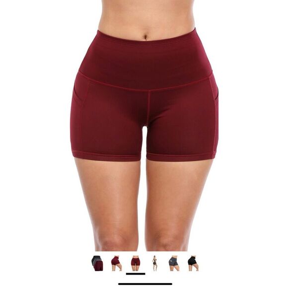 CADMUS High Waist Athletic Shorts for Womens Yoga Fitness Running Shorts with De - Picture 2 of 6